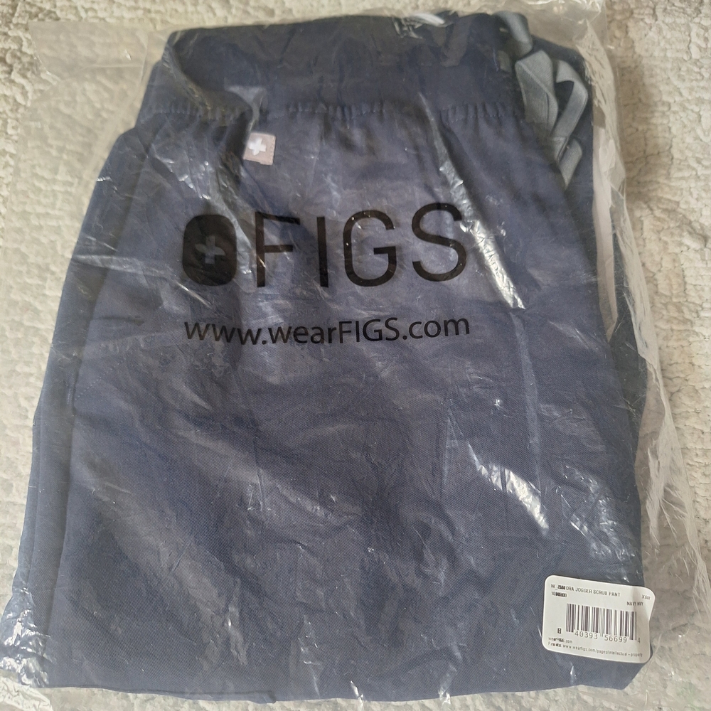 Figs Zamora Navy Blue Jogger Pants - Picture 3 of 4